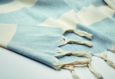 Logo trade promotional gifts image of: Hamman towel blanket 140 gr/m²